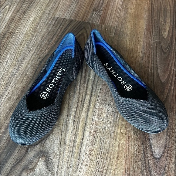 Rothy's The Flat Round Toe Shoe in Black - Picture 8 of 10